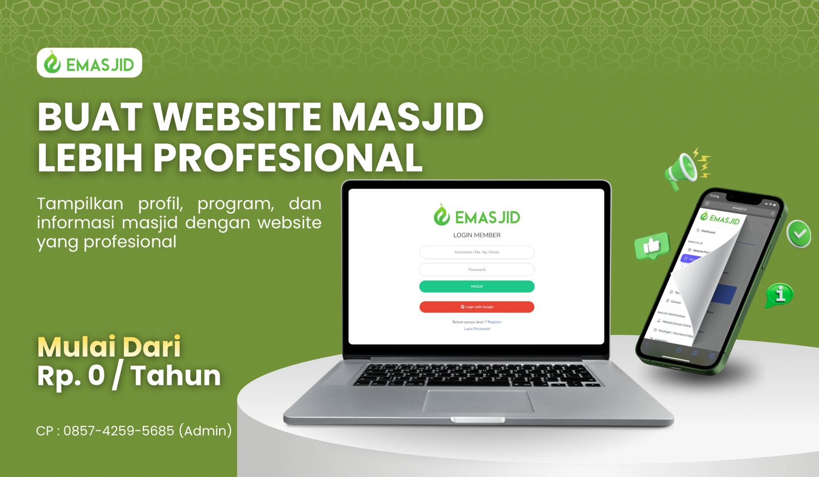 Banner Website Masjid