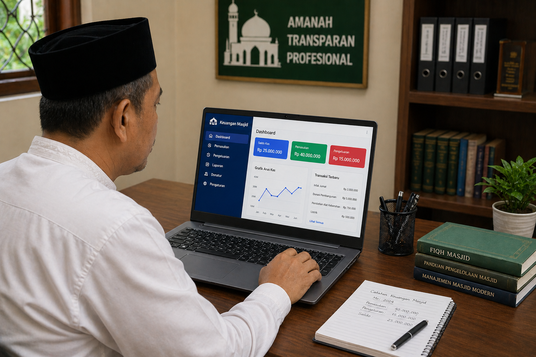 Aplikasi Pembukuan Keuangan Masjid Sederhana, Mudah Dipakai