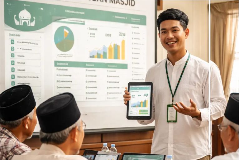 Aplikasi Laporan Keuangan Masjid, Fitur Lengkap & Otomatis