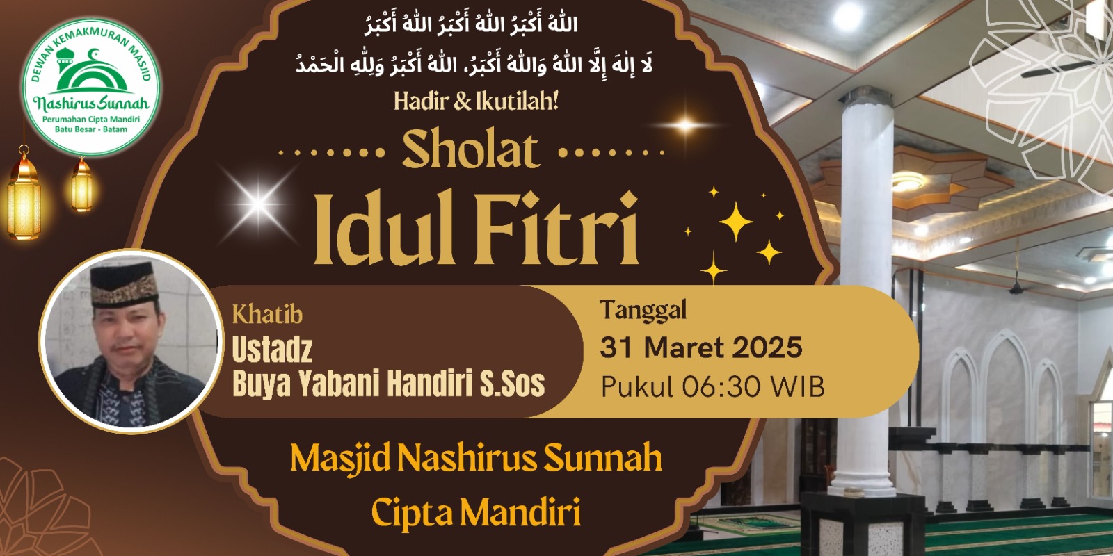 Spanduk Sholat ied 2025