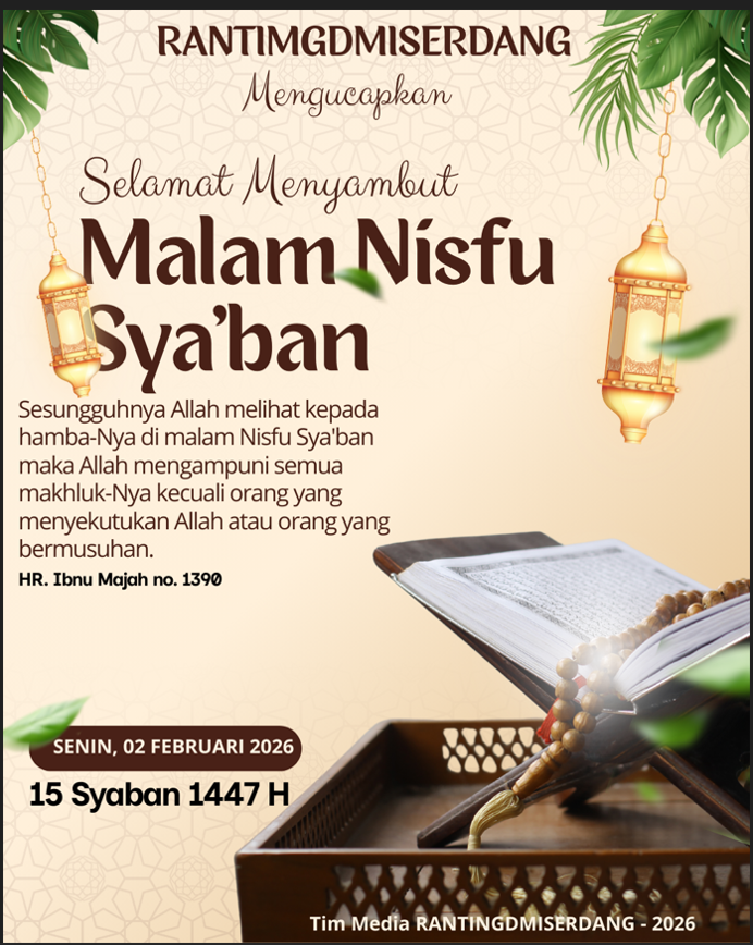Selamat Melaksana Nisfu Syaban 1447 H