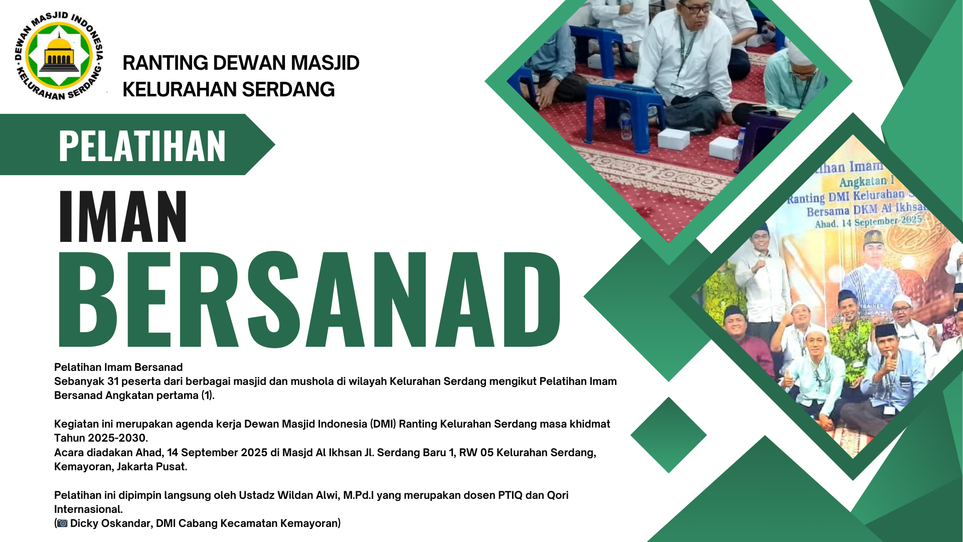Pelatihan Imam Bersanad