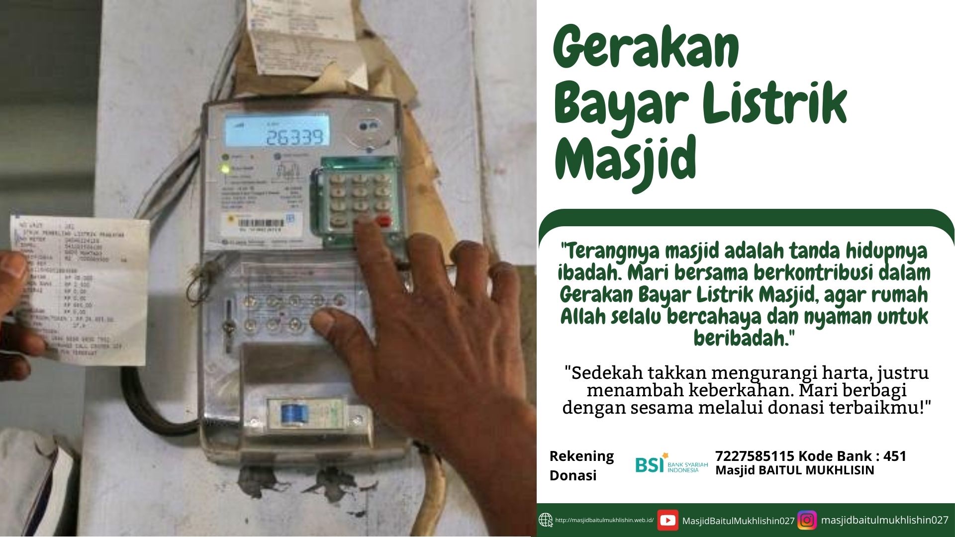 Gerakan Bayar Listrik Masjid