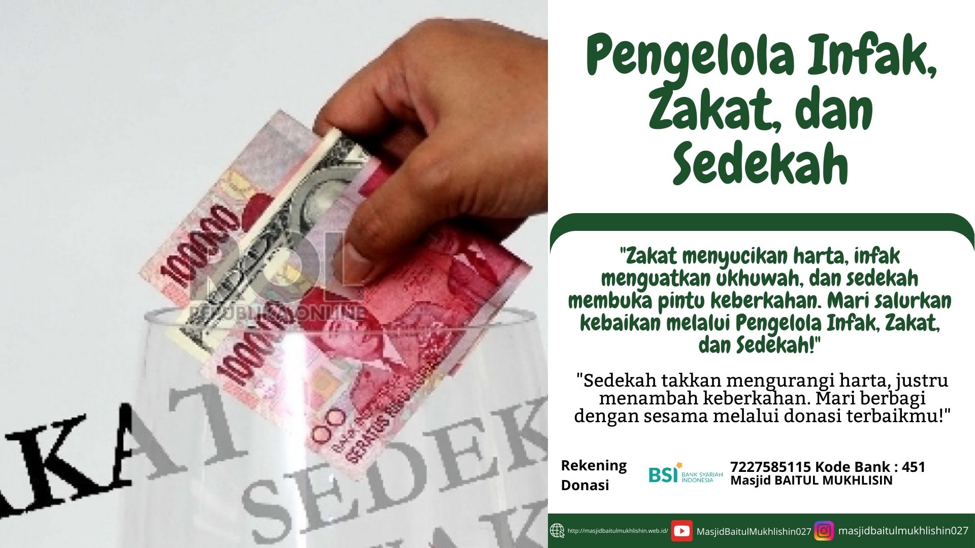 Pengelola Infak, Zakat, dan Sedekah