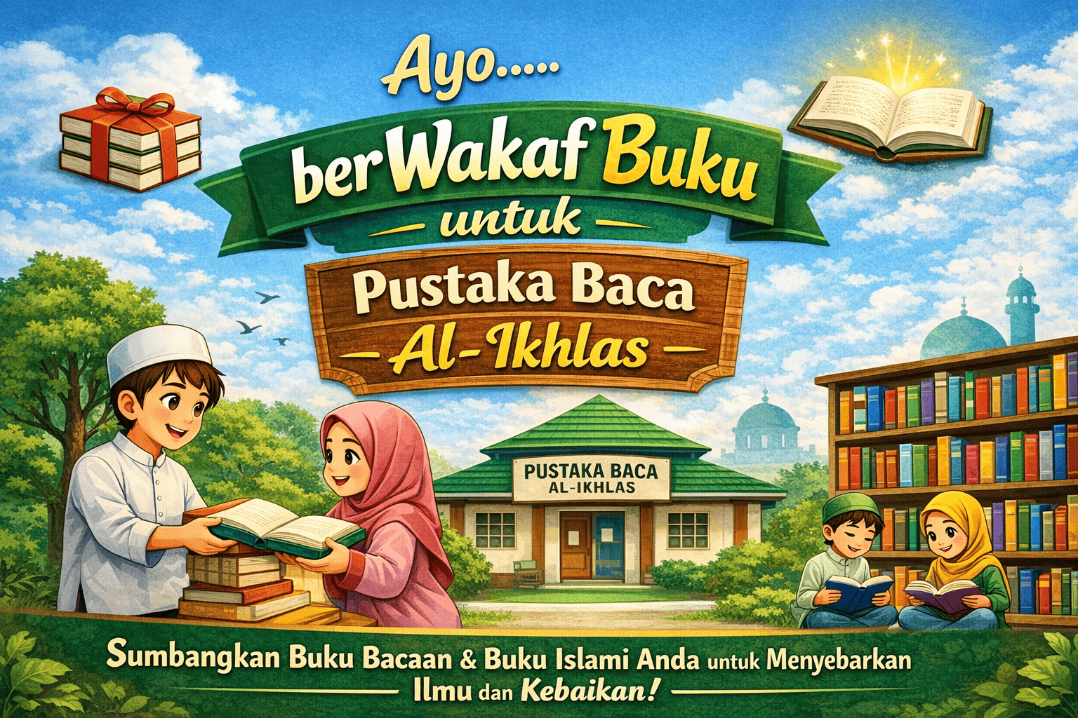 Gerakan Wakaf Buku Masjid Jami Al-Ikhlas