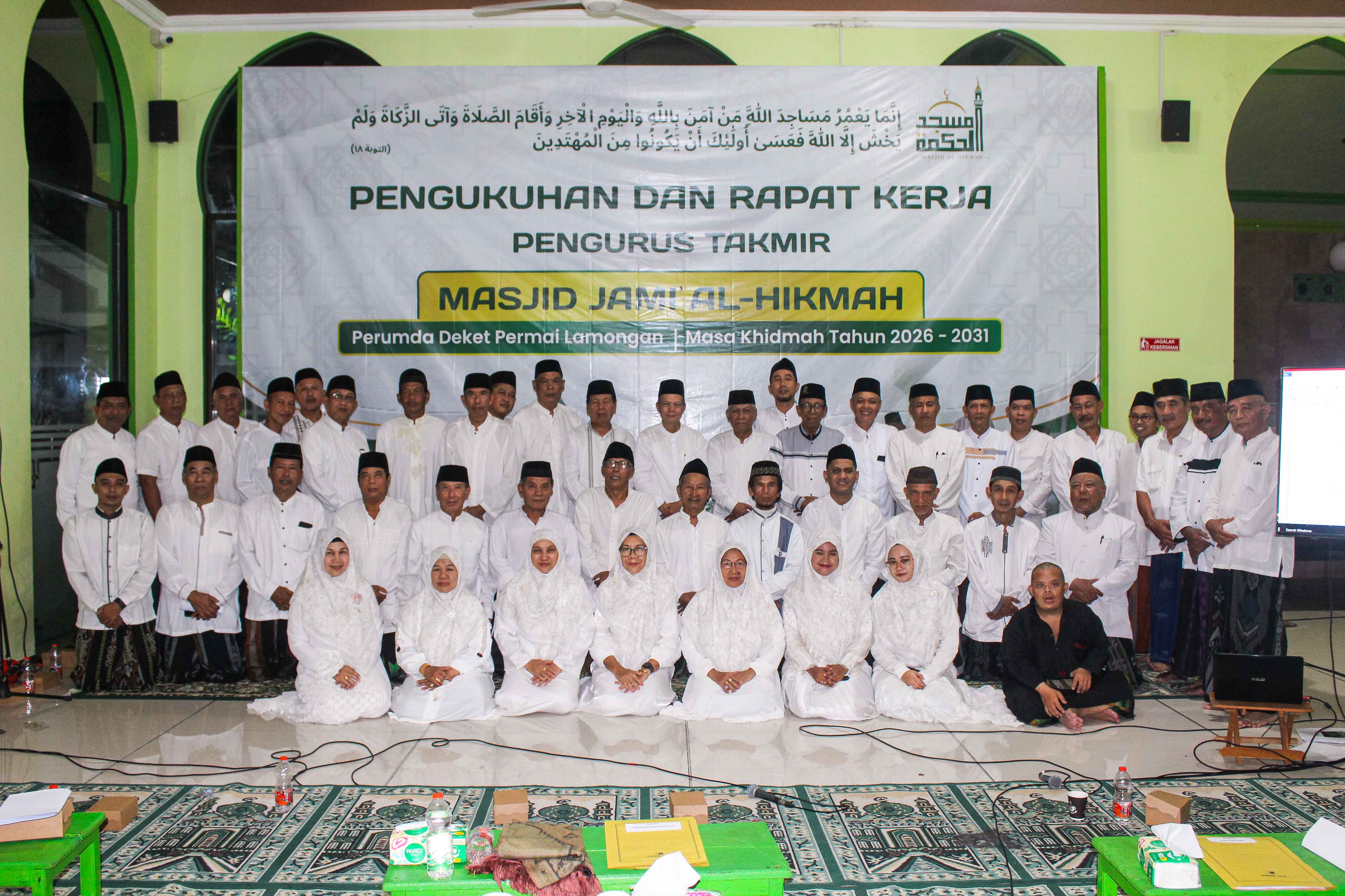 Pengurus Takmir Masjid Jami' Al-Hikmah Perumda Deket Permai Masa Khidmah 2026-2031 Berhasil Dikukuhkan