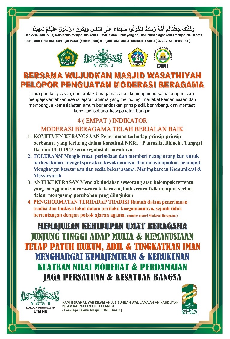 MASJID MODERASI BERAGAMA