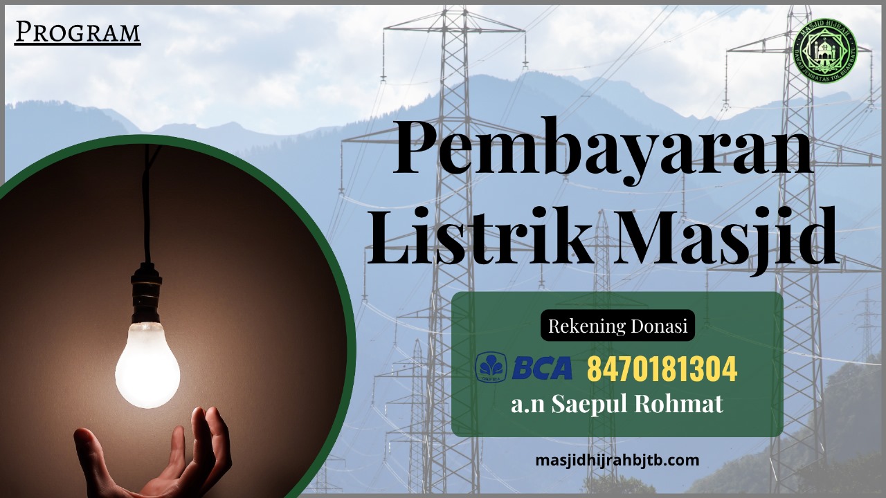 Pembayaran Listrik Masjid
