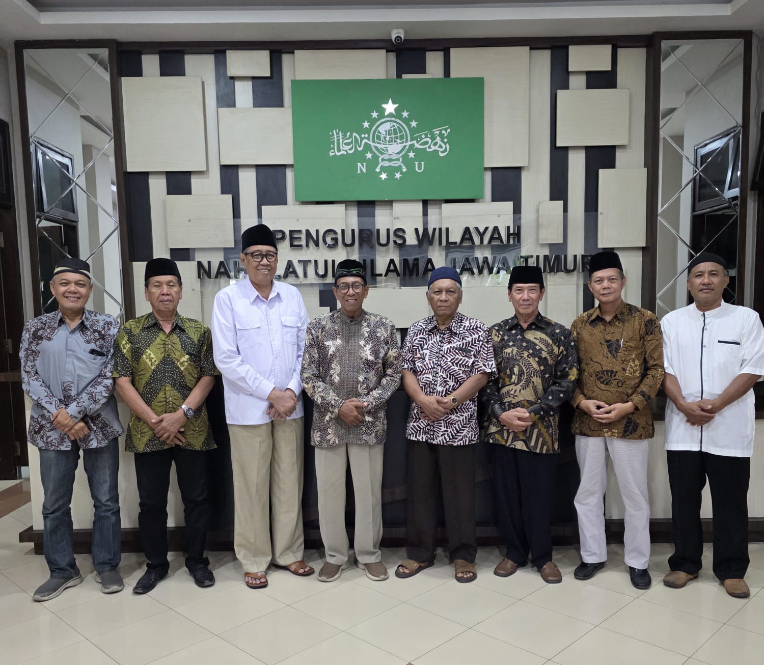 Audiensi dengan Prof. Dr. Ir. KH. Muhammad Faqih Zaka, P.hD. guru besar ITS Surabaya di kantor PWNU Jatim