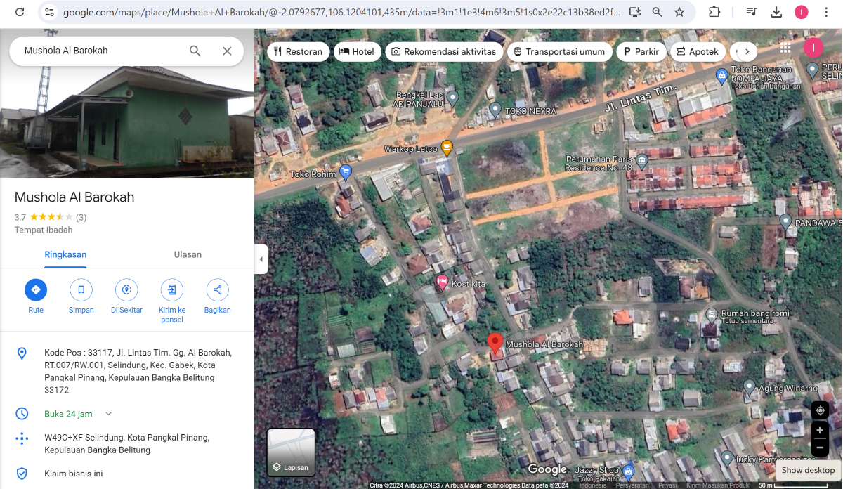 Lokasi Musholla Al Barokah