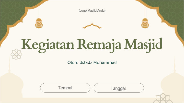 Takbir keliling Masjid demo